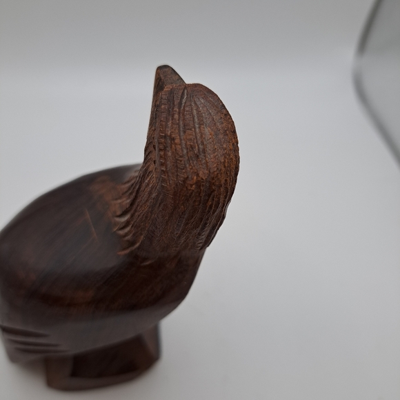 Hardwood Hand Carved Eagle Figurine - Picture 7 of 10
